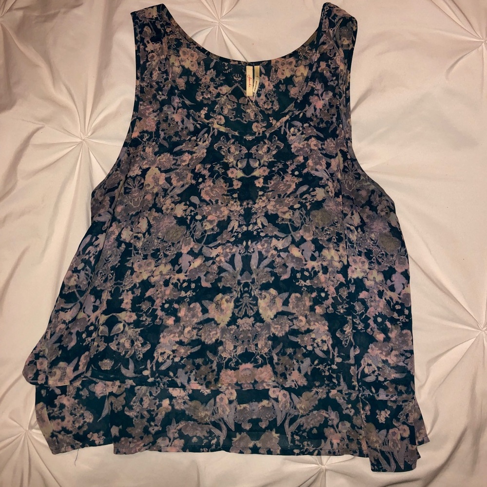 Frenchi Nordstrom blue blouse